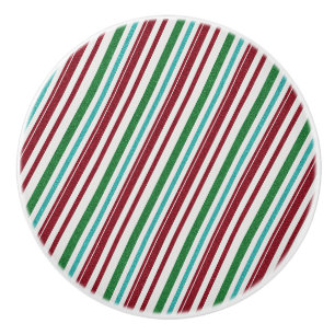 Candy Stripes Glitter Ceramic Knob