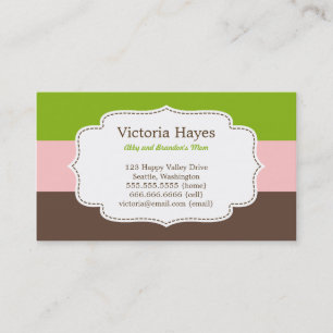 Candy Stripes Mommy Cards