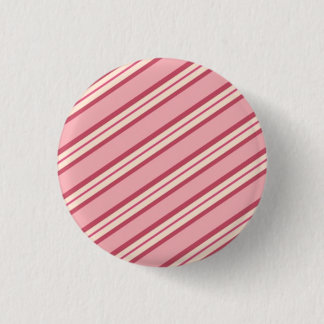Candy Stripes: Peppermint 1 Inch Round Button