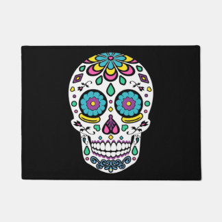 Candy Sugar Skull Doormat