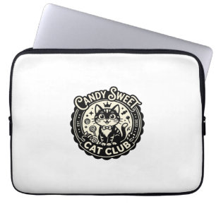 Candy Sweet Cat Funny Cat Graphic - Candy Sweet Ca Laptop Sleeve