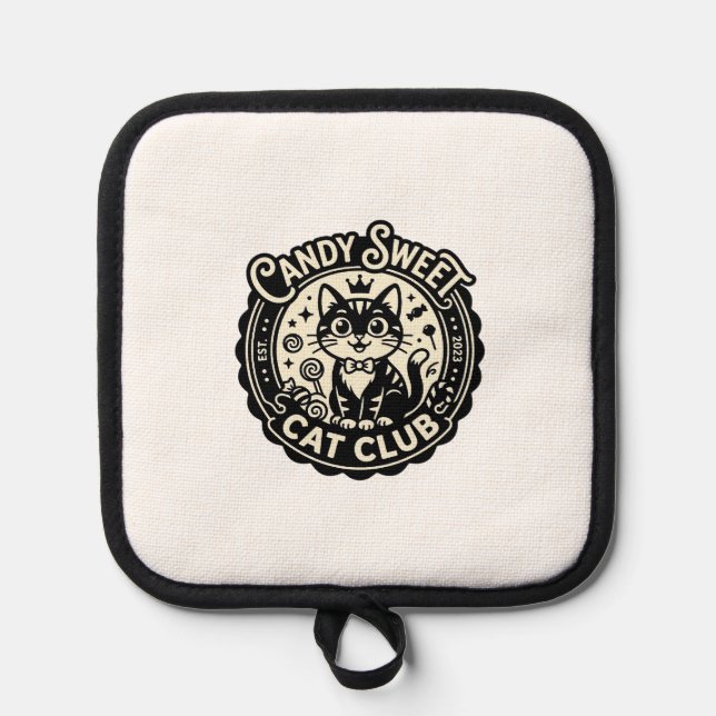 Candy Sweet Cat Funny Cat Graphic - Candy Sweet Ca Pot Holder (Front)