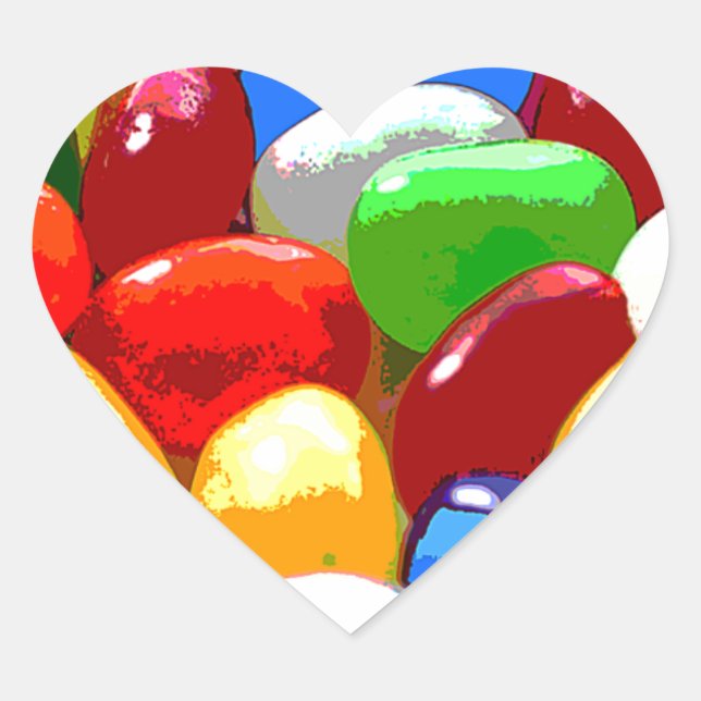 candy sweet sugar heart sticker (Front)