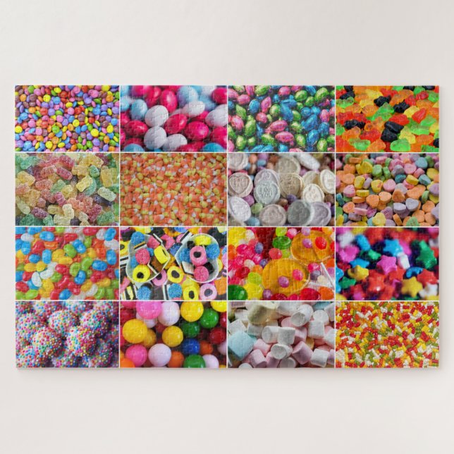 Candy Sweets Collage Jigsaw Puzzle (Horizontal)