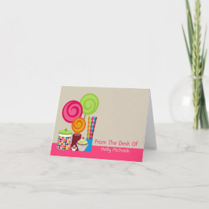 Candy & Sweets Personalized Notecard