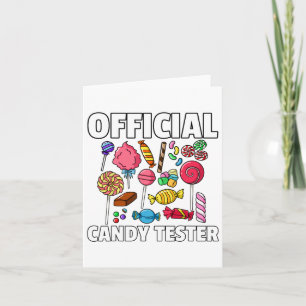 Candy Tester Lollipop Sweets Gift Halloween Kids Card
