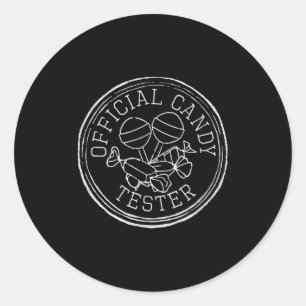Candy Tester, Retro Candy Lovers  Classic Round Sticker