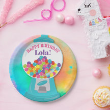 Candy Themed Girl's Colourful Rainbow Birthday