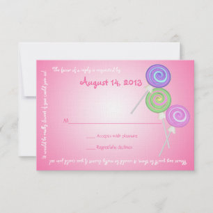 Candy Treasures Message Text Response Card