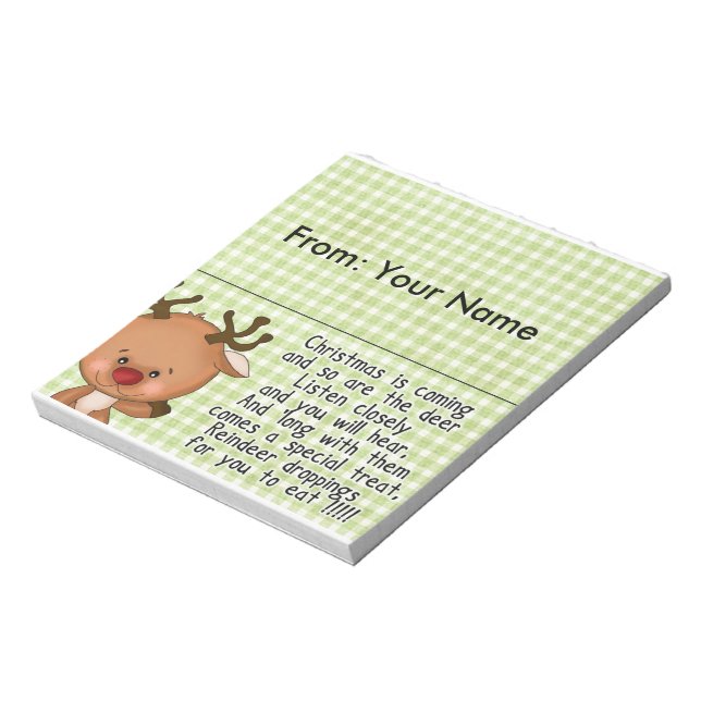 Candy Treats Bag Topper (whoppers are perfect) Notepad (Rotated)