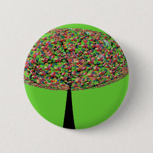 Candy Tree 2 Inch Round Button