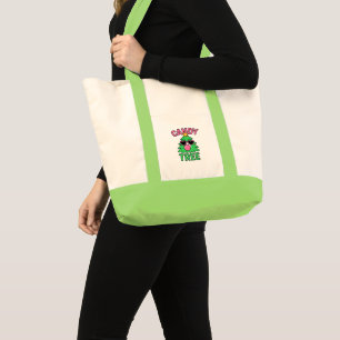 Candy Tree Bubblegum Christmas Tote Bag
