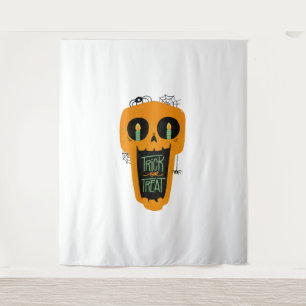 Candy Trick or Treat Funny Pumpkin Halloween boys Tapestry