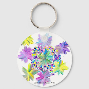 Candy Waters Autism Artist Keychain