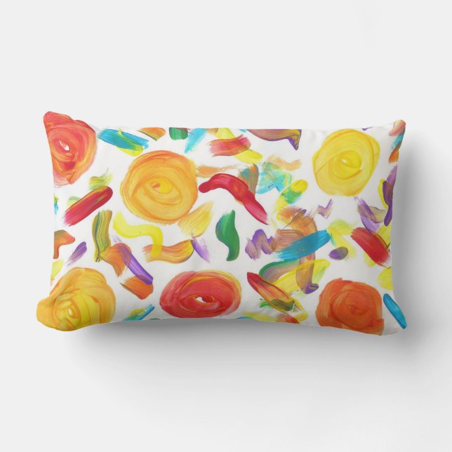 Candy Waters Autism Artist Lumbar Pillow (Front)