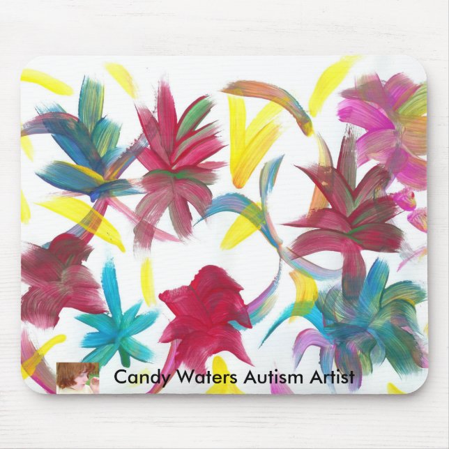Candy Waters Autism Artist Mouse Pad (Front)