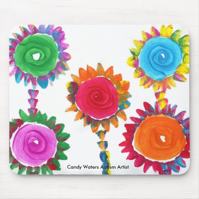 Candy Waters Autism Artist Mouse Pad (Front)