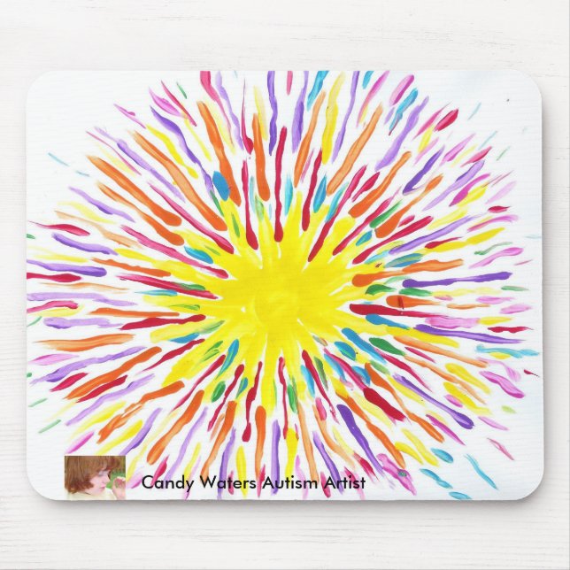 Candy Waters Autism Artist Mousepad (Front)