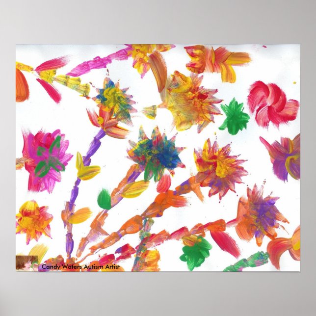Candy Waters Autism Artist Painting Poster (Front)