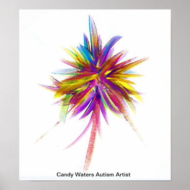 Candy Waters Autism Artist Poster (Front)