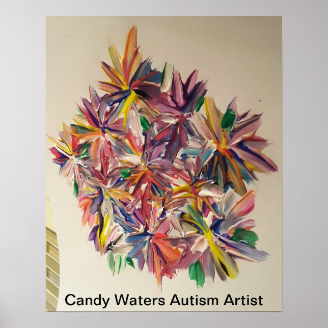 Candy Waters Autism Artist Poster (Front)