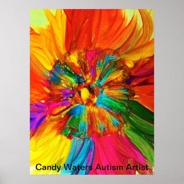 Candy Waters Autism Artist Poster (Front)