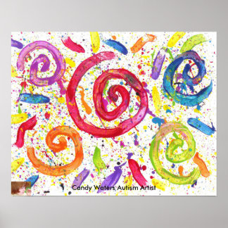 Candy Waters Autism Artist Poster