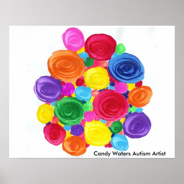 Candy Waters Autism Artist Poster (Front)