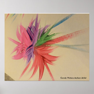 Candy Waters Autism Artist Poster