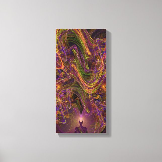 Candy Waters Autism Artist Stretched Canvas Print (Front)