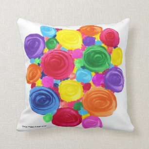 Candy Waters Autism Artist Throw Pillow
