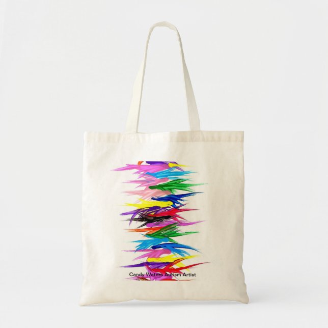 Candy Waters Autism Artist Tote Bag (Front)