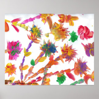 Candy Waters Autisme Artiste Peinture Poster
