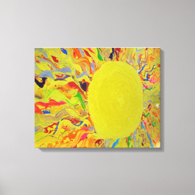Candy Waters Autisme Artiste Peinture sur toile (Recto)