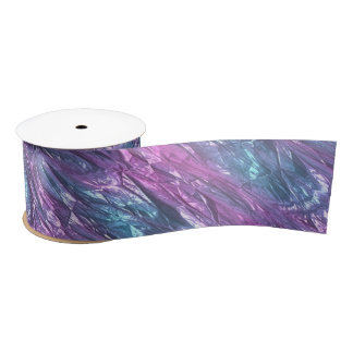 candy wrapper - blue/purple : satin ribbon