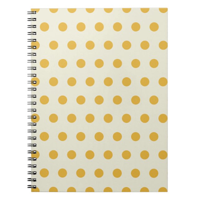 Candy Yellow Dots Pattern Notebook (Front)