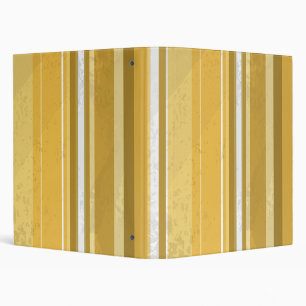 Candy Yellow Stripes Binder