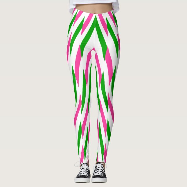  Candy zigzag multicolor "Ratti_Creative_Arts Leggings (Front)