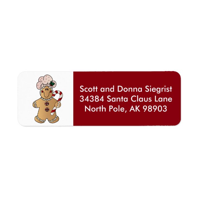 Candycane Gingerbread Man | Christmas (Front)