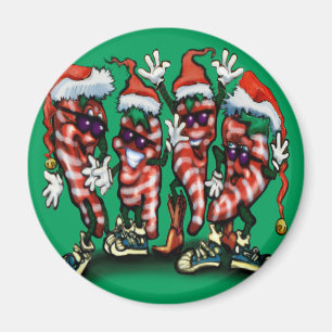 CandyCane Peppers Magnet