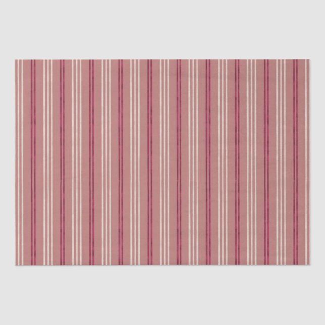 Candycane Plumeria, Hawaiian Style Christmas  Tissue Paper (Front)