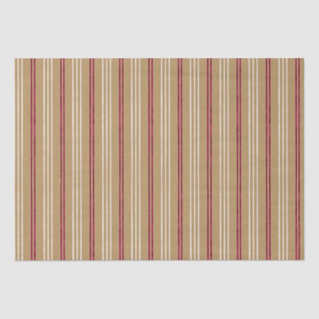 Candycane Starfish, Hawaiian Style Christmas  Tissue Paper (Front)