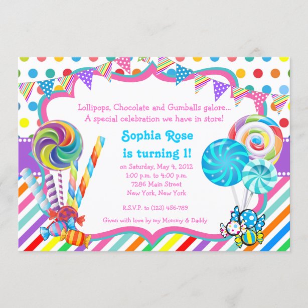 Candyland Invitations | Zazzle CA