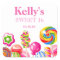 Candyland candy Theme Sweet 16 Favour Labels