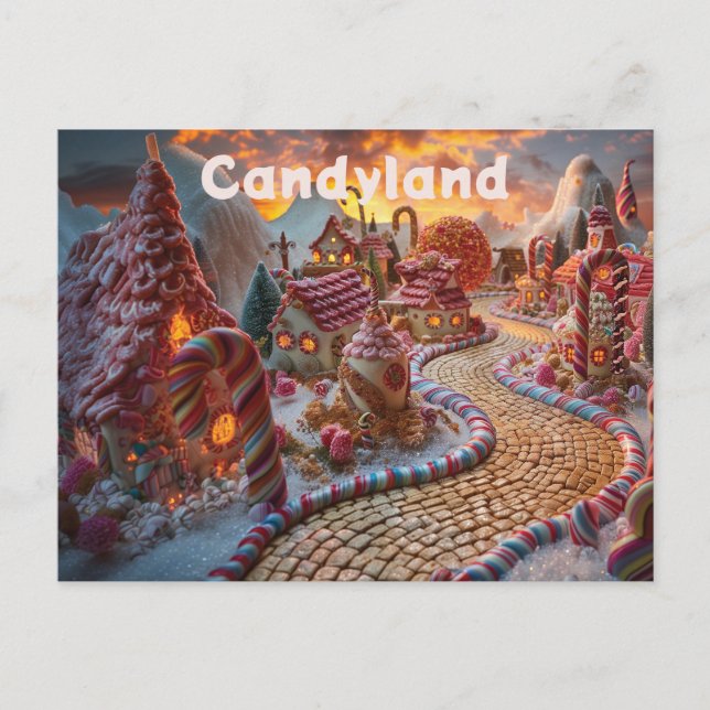 Candyland fantasy postcard (Front)