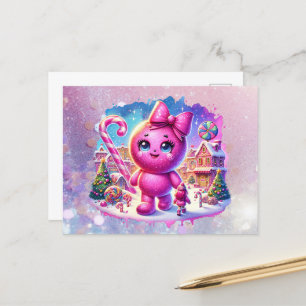CandyLand GumDrop Holiday Postcard
