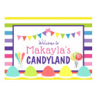 Candyland Lollipop Gumdrop Banner Birthday Party