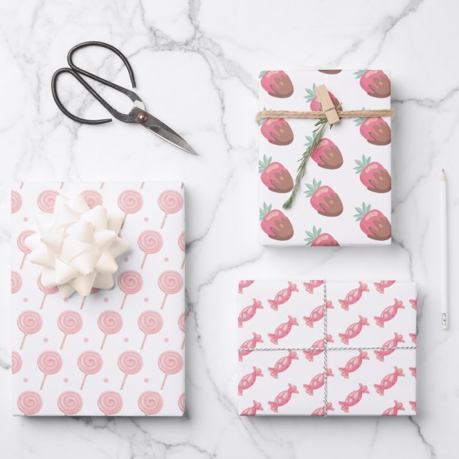  Candyland Party  Wrapping Paper Sheet (Front)