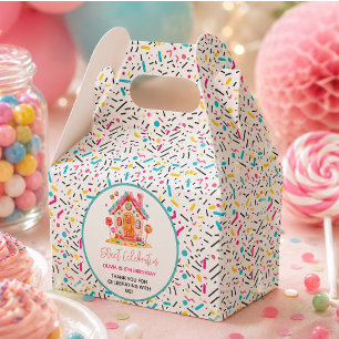 Candyland Sweet Celebration Kids Birthday Party Favor Box