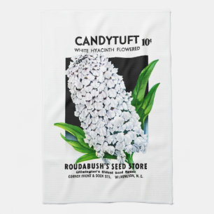 Candytuft Seed Packet Label Kitchen Towel